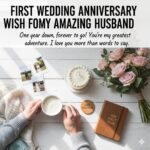 first wedding anniversary wish for husband