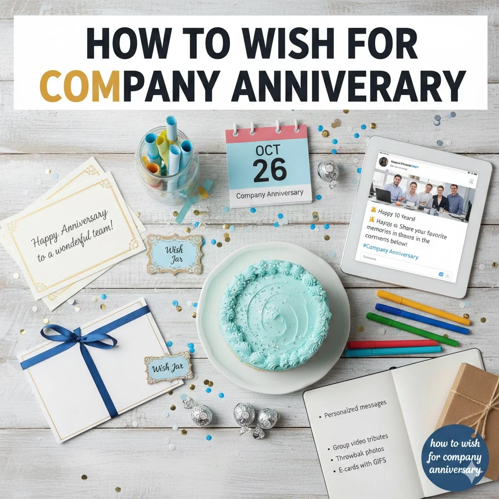 how to wish for company anniversary