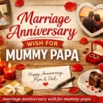 marriage anniversary wish for mummy papa