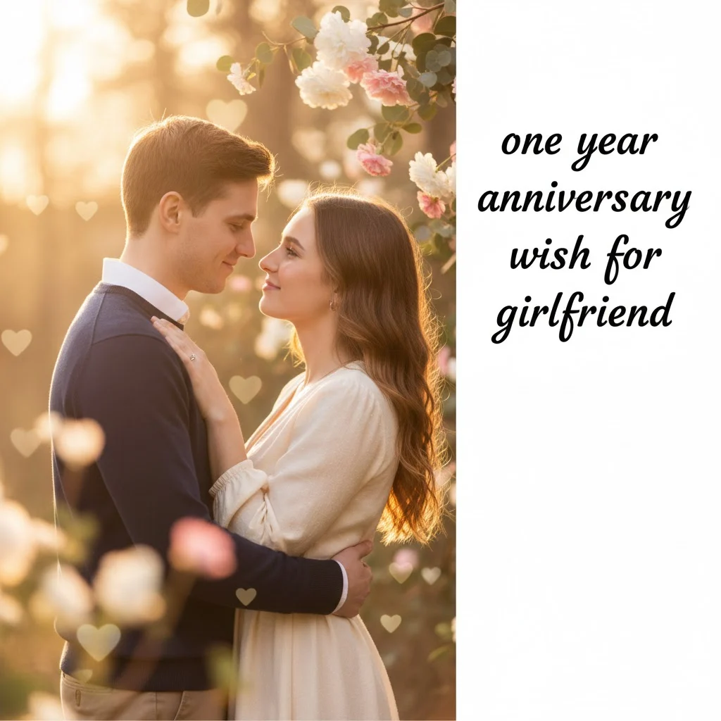 one year anniversary wish for girlfriend