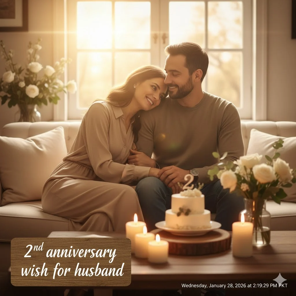 2nd anniversary wish for husband
