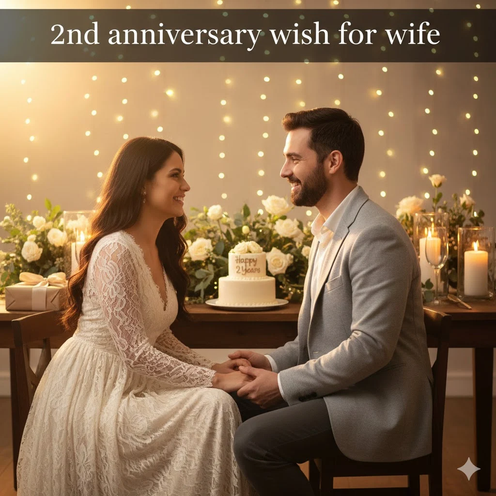 2nd anniversary wish for wife