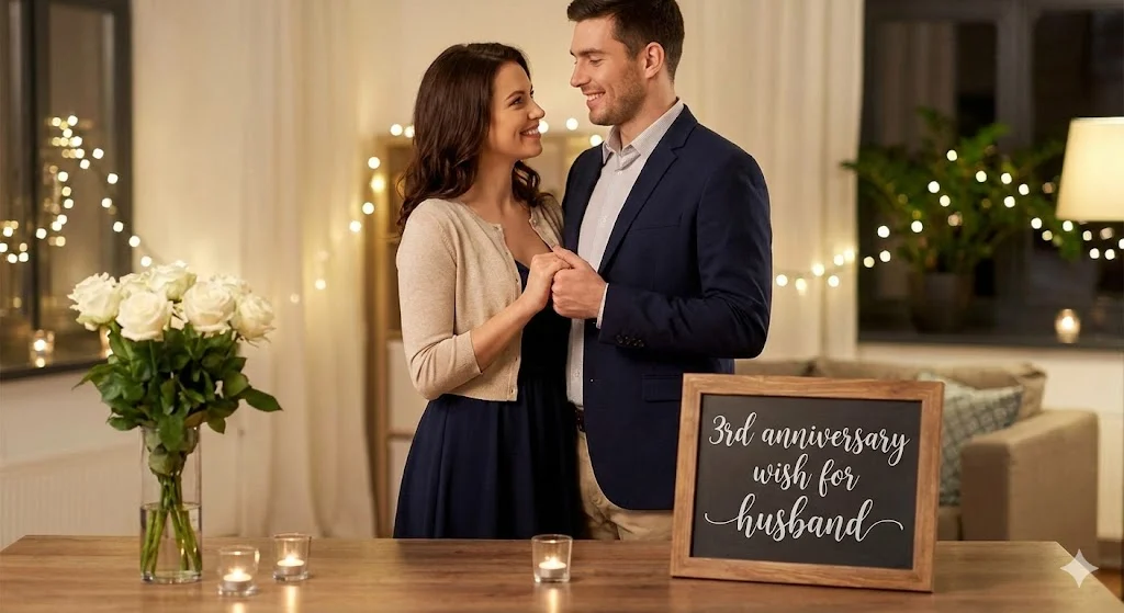 3rd anniversary wish for husband