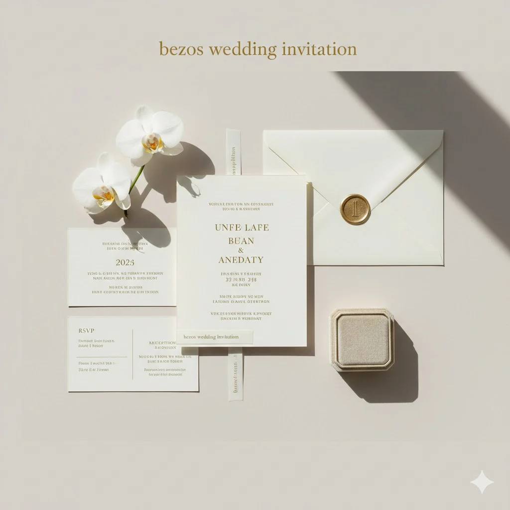bezos wedding invitation
