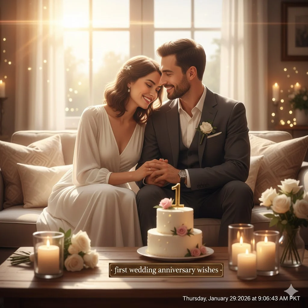 first wedding anniversary wishes