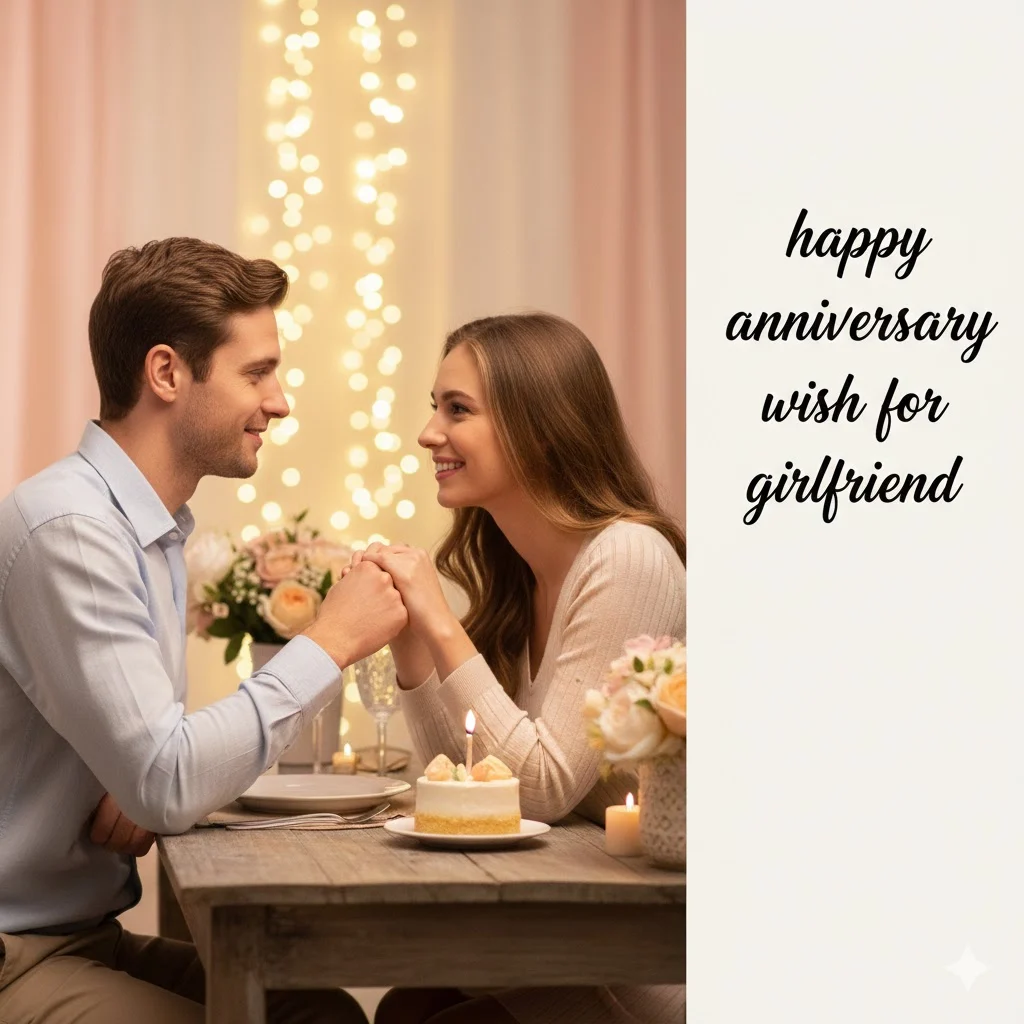 happy anniversary wish for girlfriend