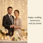 happy wedding anniversary wish for friend