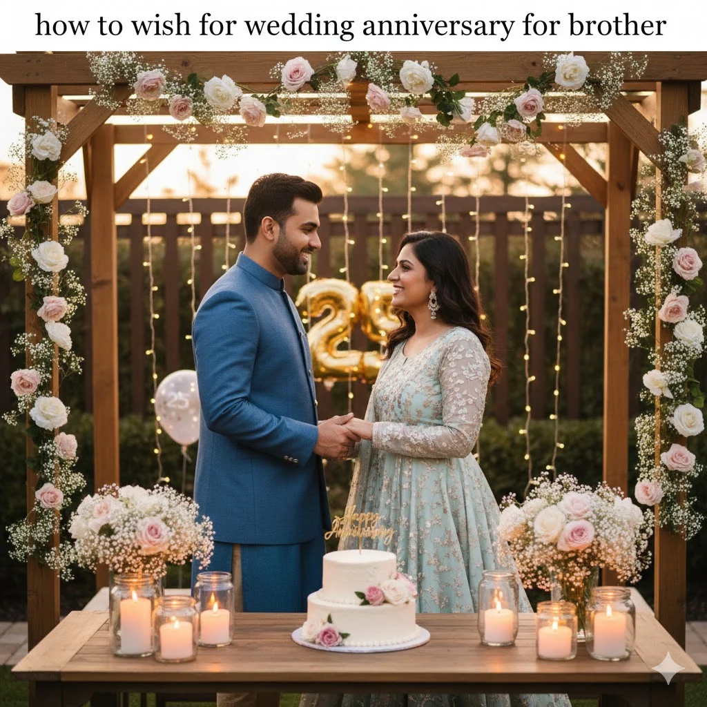 how to wish for wedding anniversary for brother