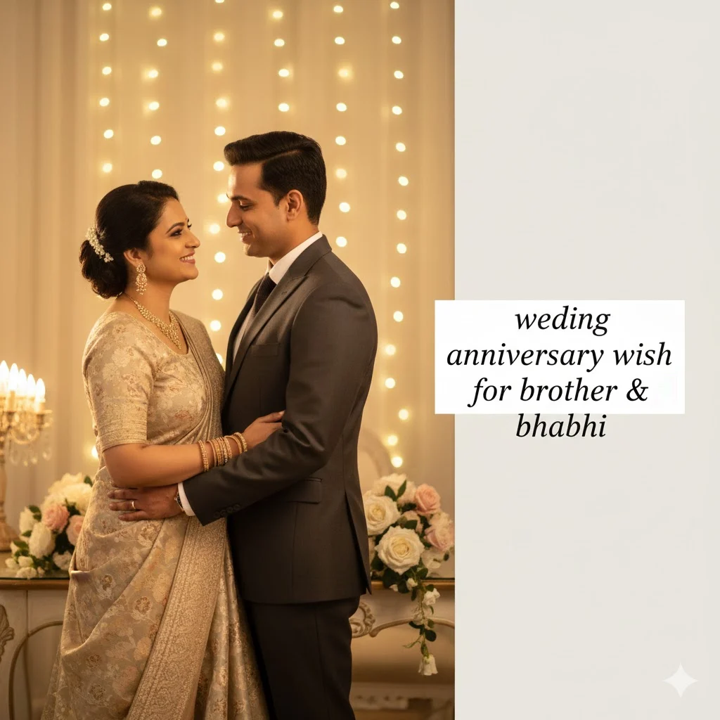 wedding anniversary wish for brother & bhabhi