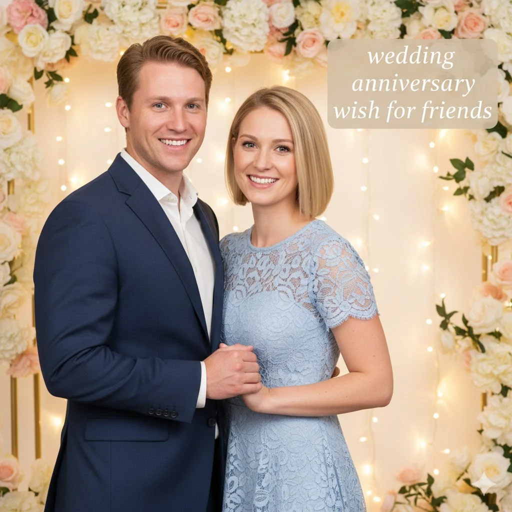 wedding anniversary wish for friends