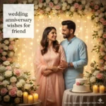 wedding anniversary wishes for friend