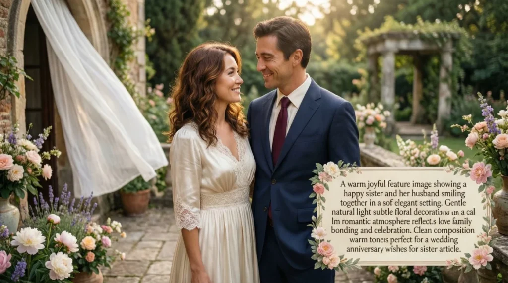 wedding anniversary wishes for sister