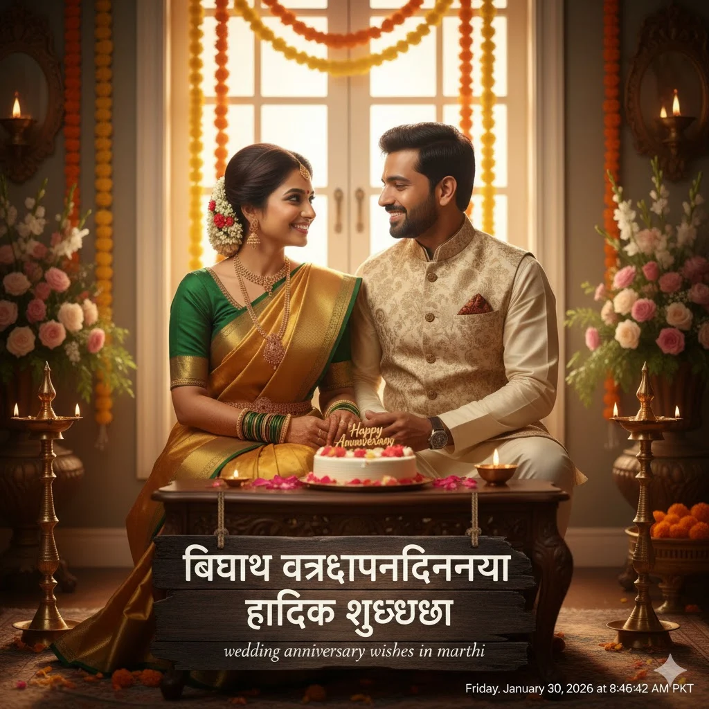 wedding anniversary wishes in marathi