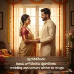 wedding anniversary wishes in telugu
