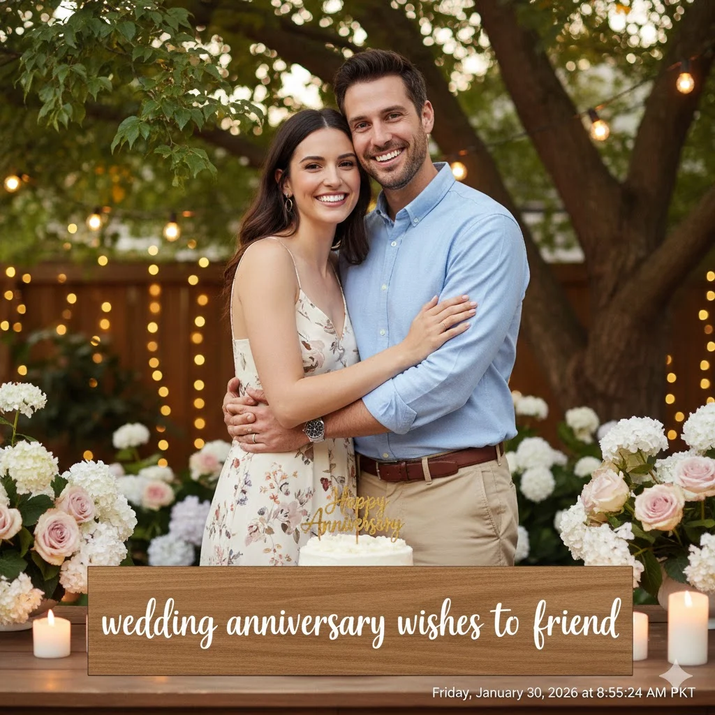 wedding anniversary wishes to friend