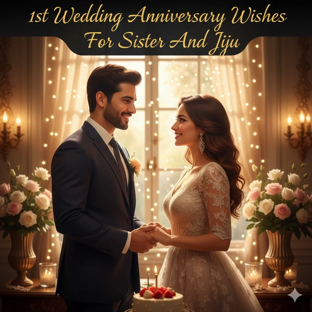 1st wedding anniversary wishes for sister and jiju