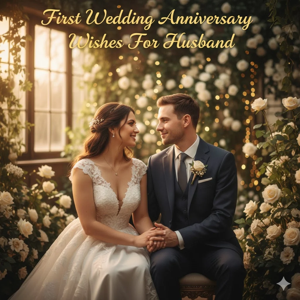 first wedding anniversary wishes for husband