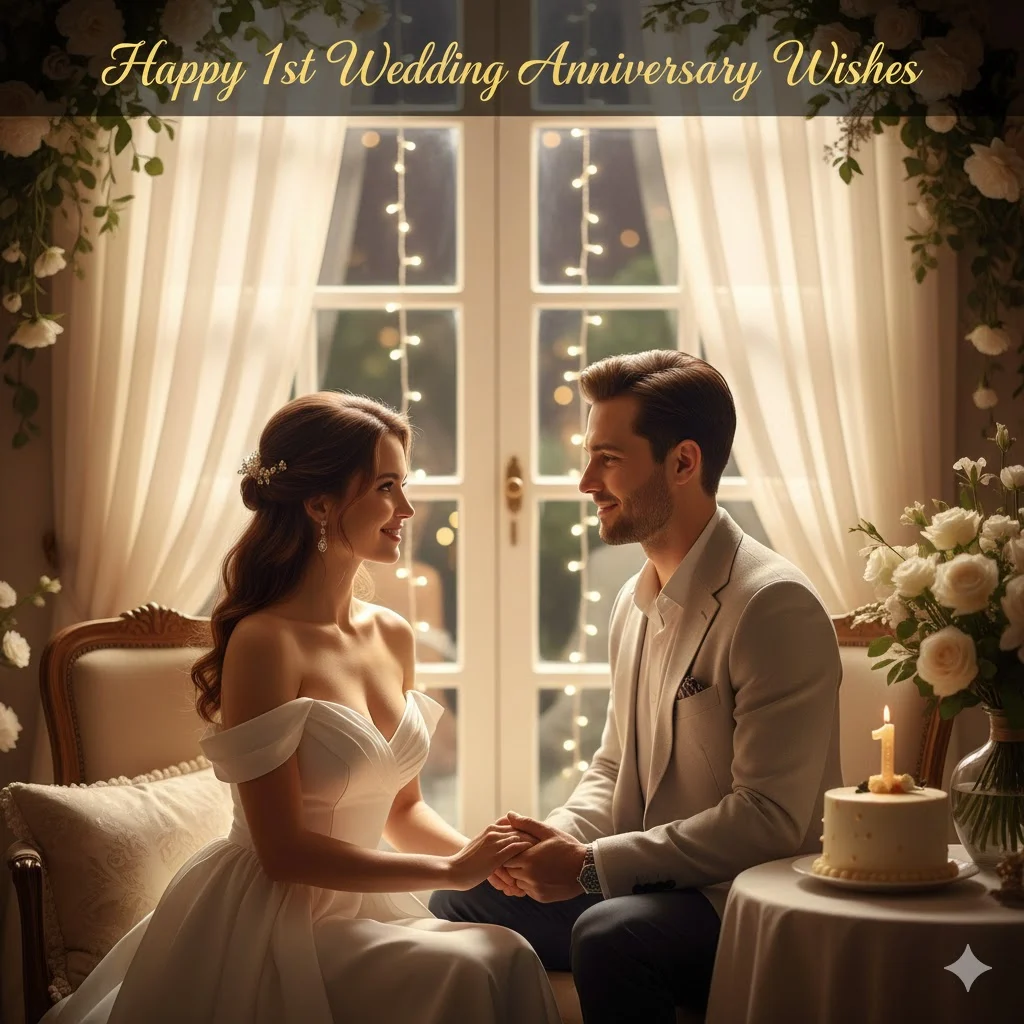 happy 1st wedding anniversary wishes