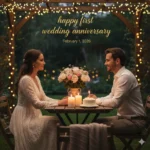 happy first wedding anniversary