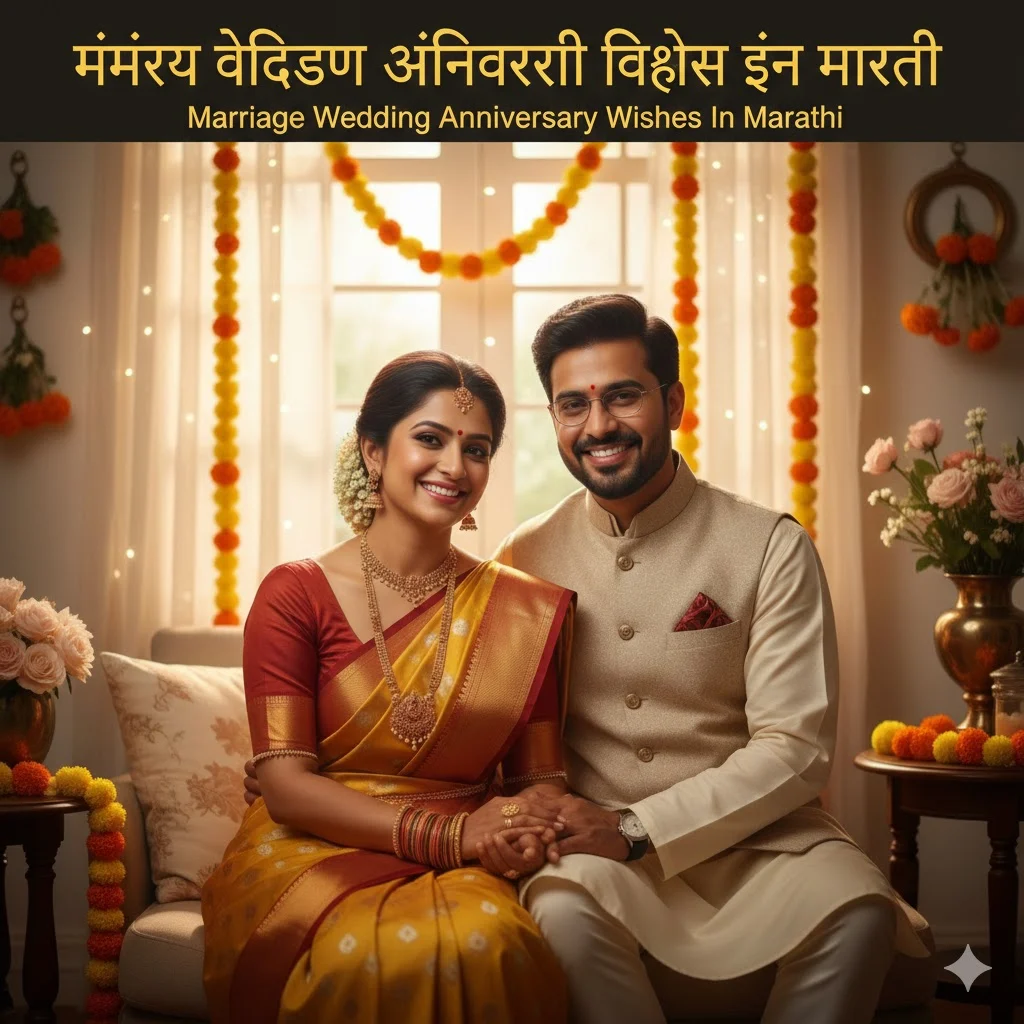 marriage wedding anniversary wishes in marathi images
