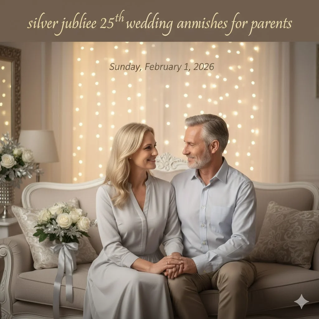 silver jubilee 25th wedding anniversary wishes for parents
