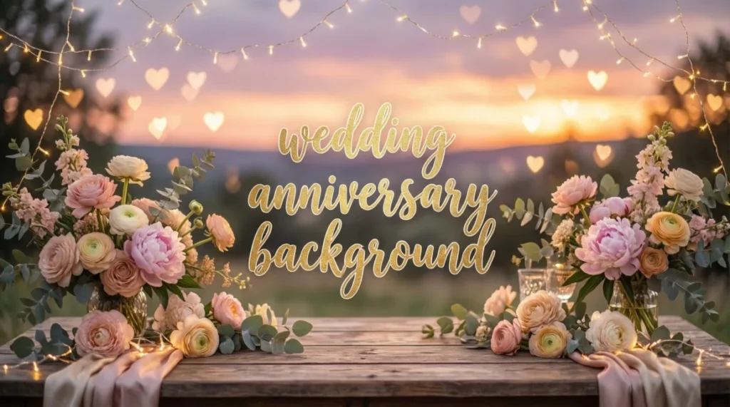 wedding anniversary background