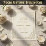 wedding anniversary invitation card