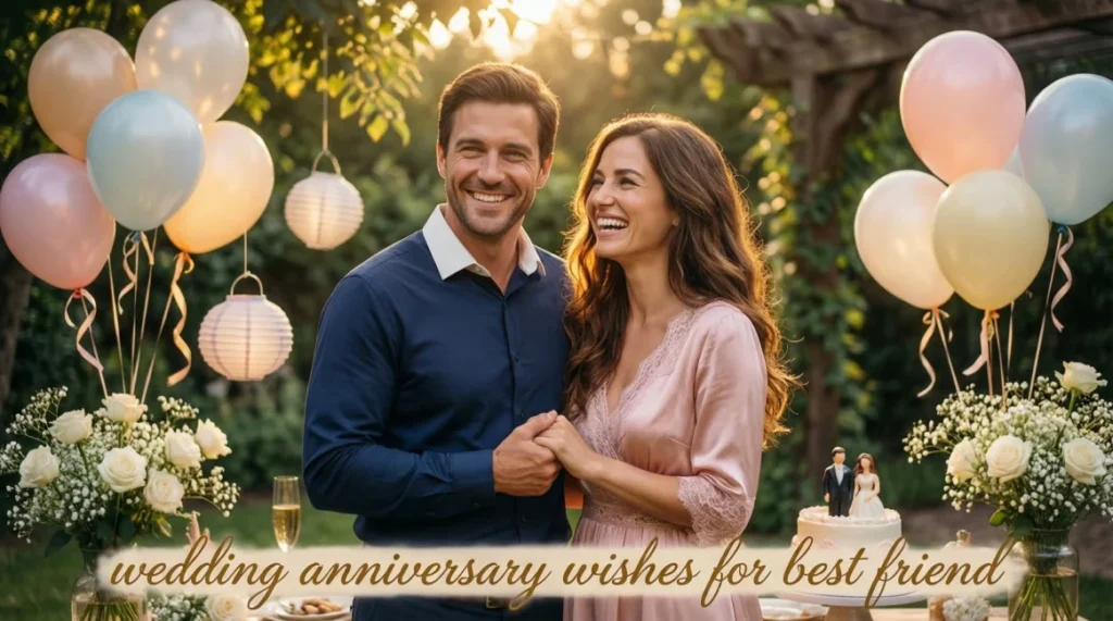wedding anniversary wishes for best friend