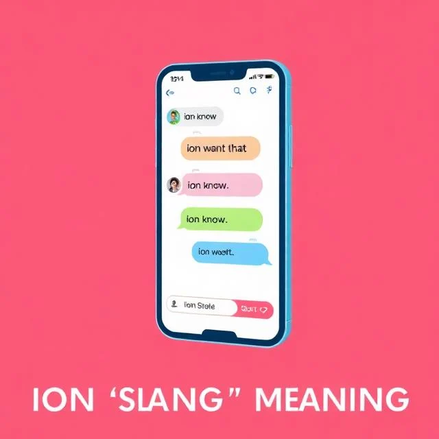 ion meaning in slang