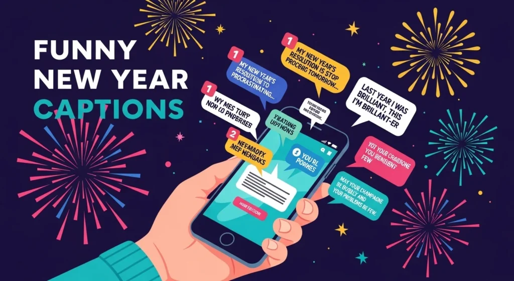 new year captions funny