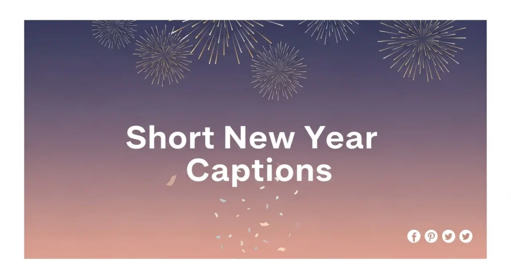 short new year captions