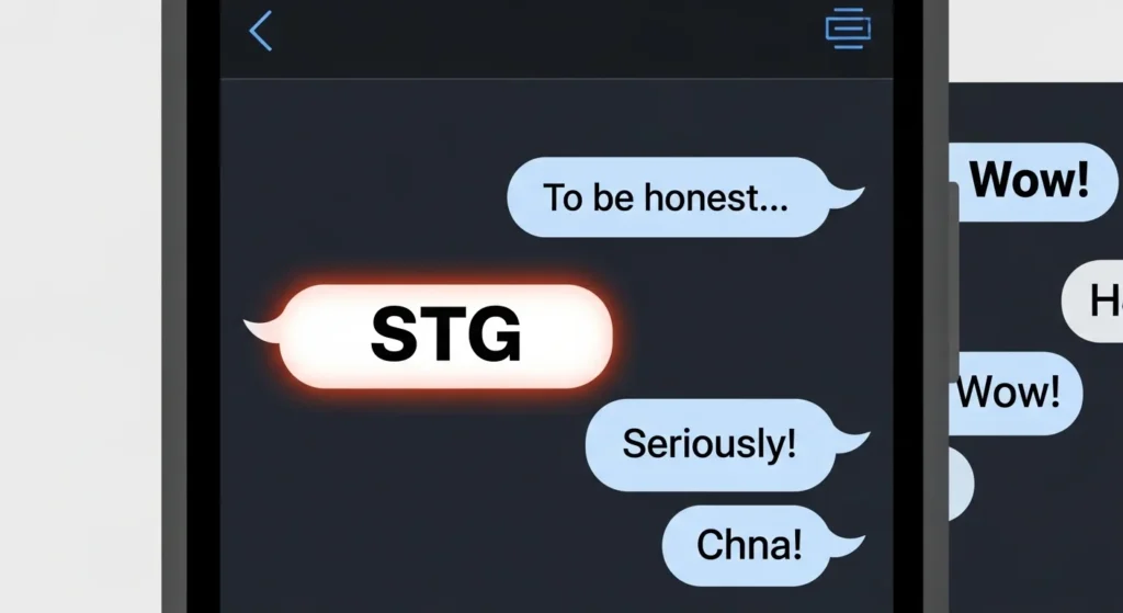 stg mean in text